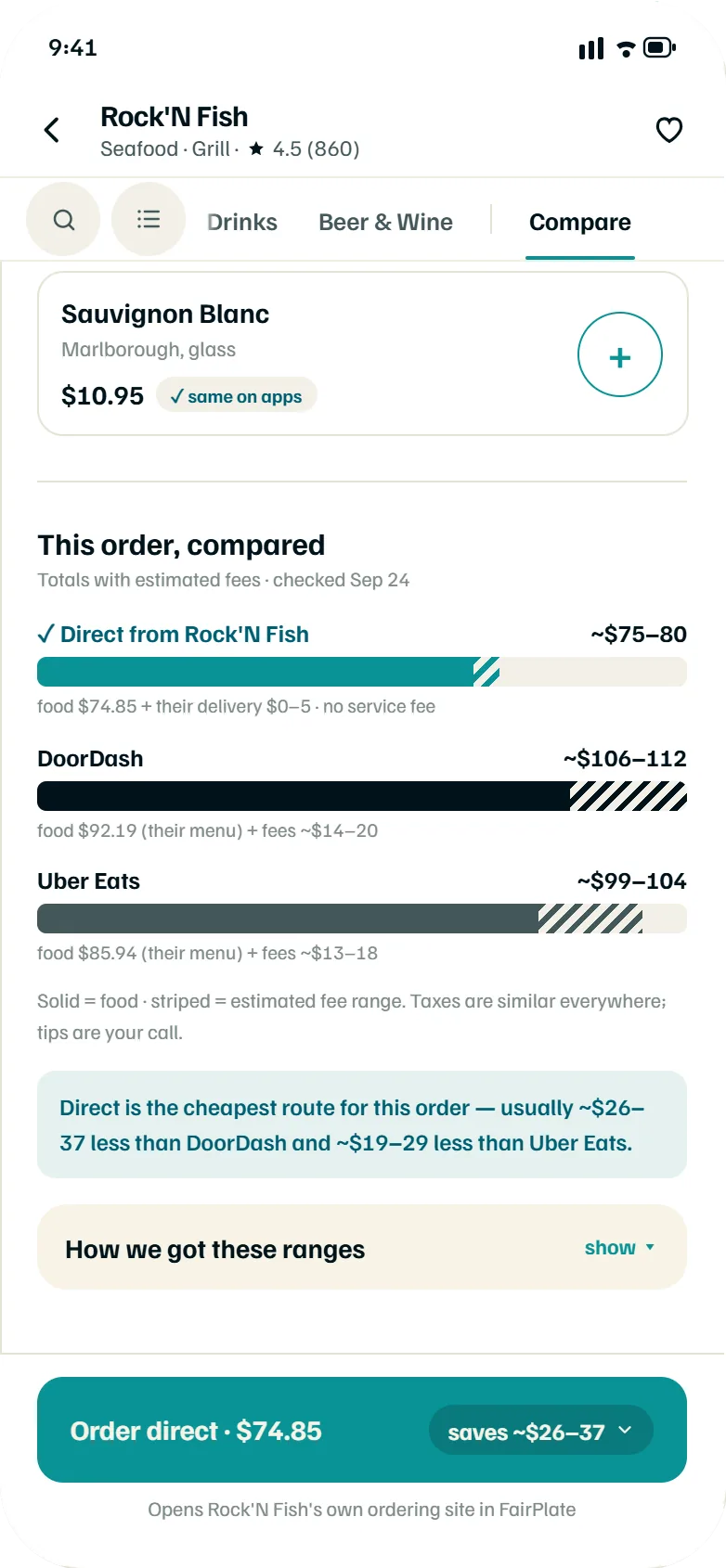 This order, compared